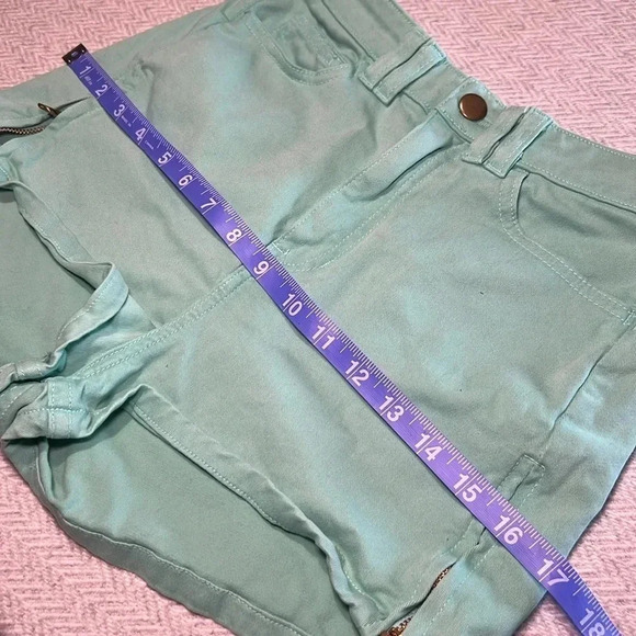 American Apparel Green Cotton Stretch Shorts. Size 24/25. Made  in USA. - Picture 6 of 10